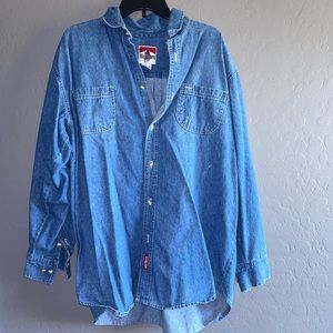 Marlboro jacket flannel denim